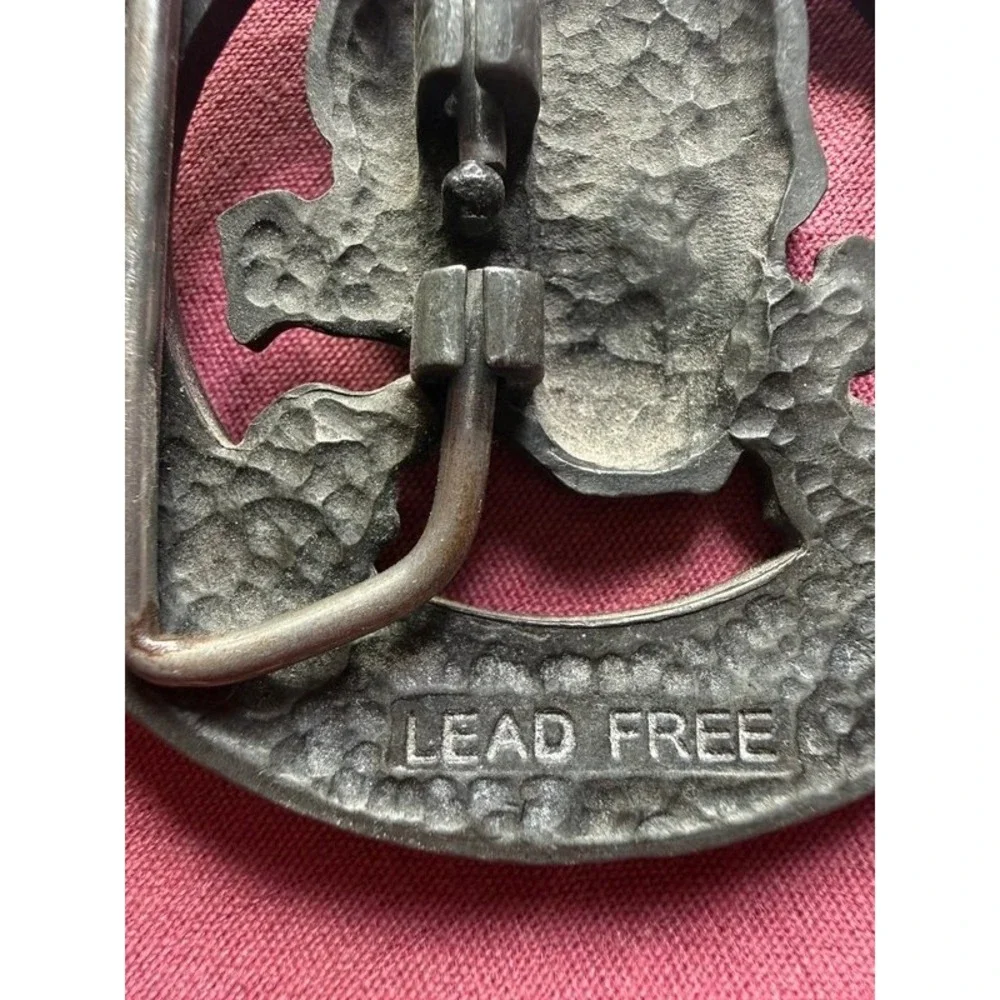 Lucky 13 Apparel Skull Crossbones Metal Belt Buckle
